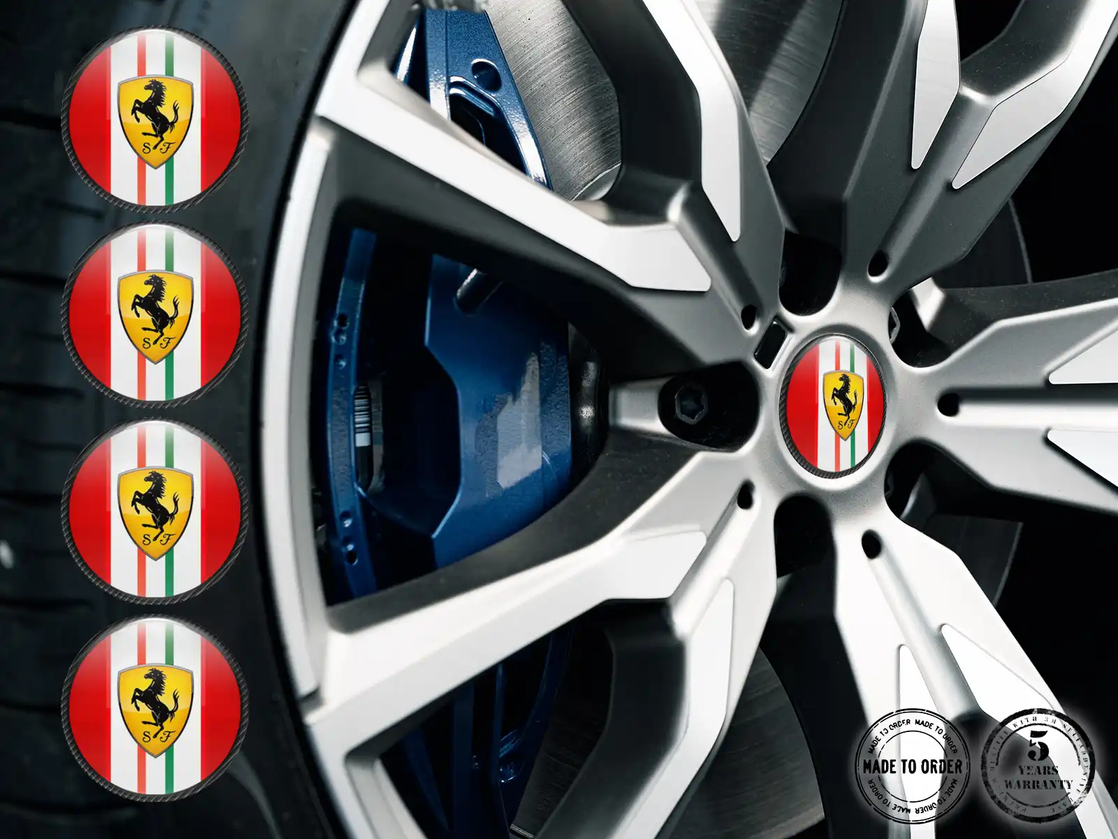 Ferrari Individuelle Dome Aufkleber Premium Radlabels